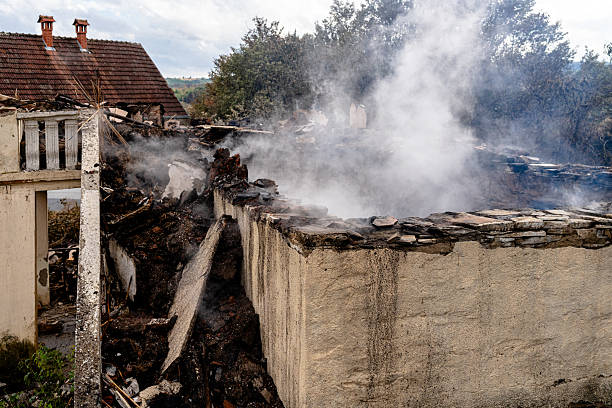 Professional Fire Damage Removal technician working in Newport, WA